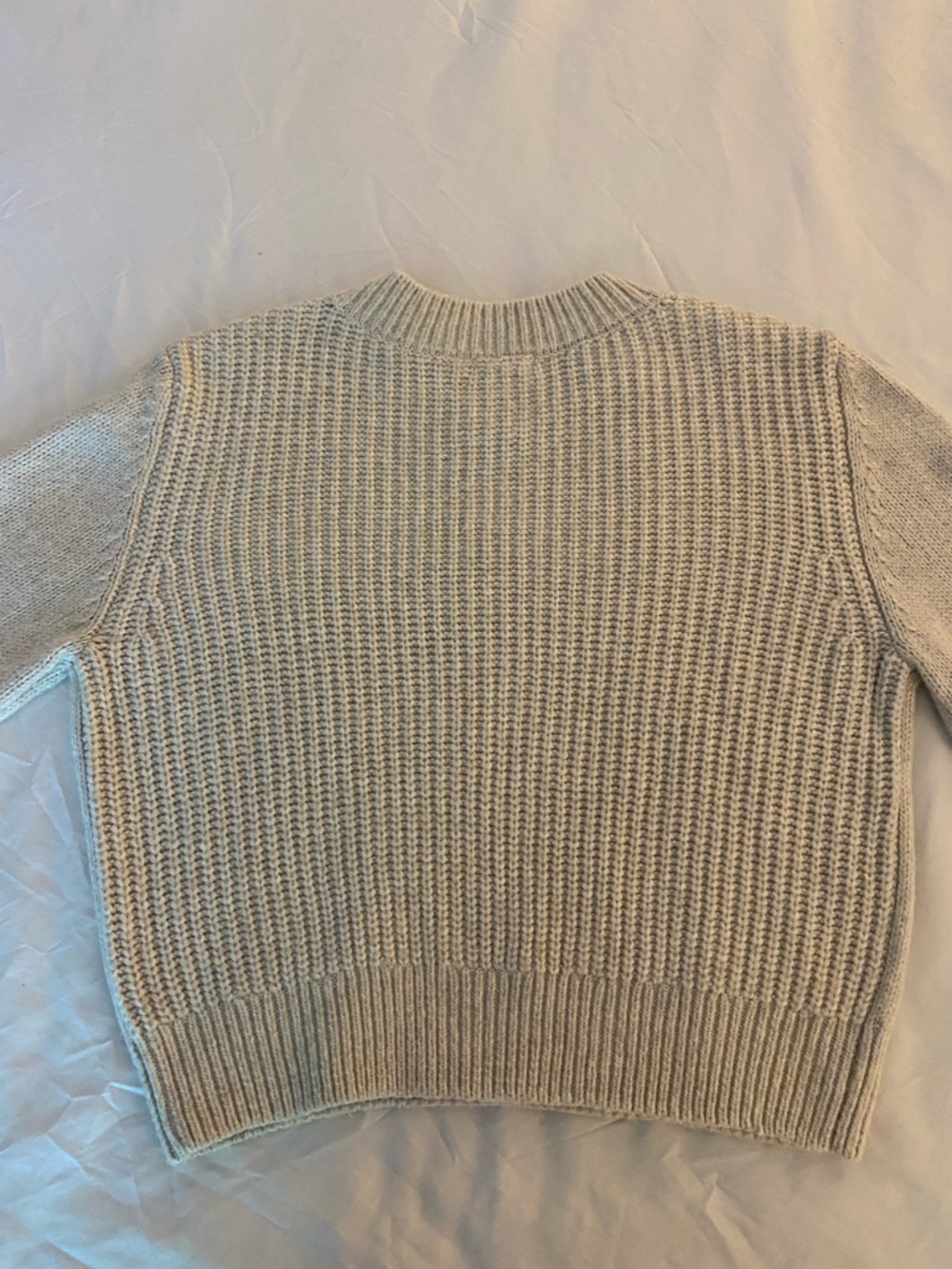 Cable Knit Crewneck Sweater - Cream - Picture 10 of 10